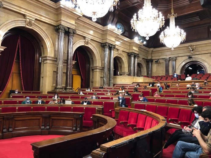 Pleno del Parlament de Catalunya del 7 de abril de 2022.