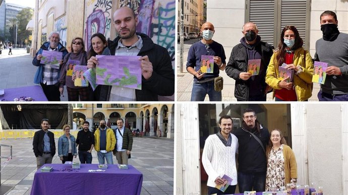 Miltantes de Podemos en Baleares.