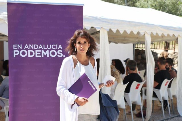 Archivo - Imagen de recurso de la coordinadora autonómica de Podemos en Andalucía, Martina Velarde.