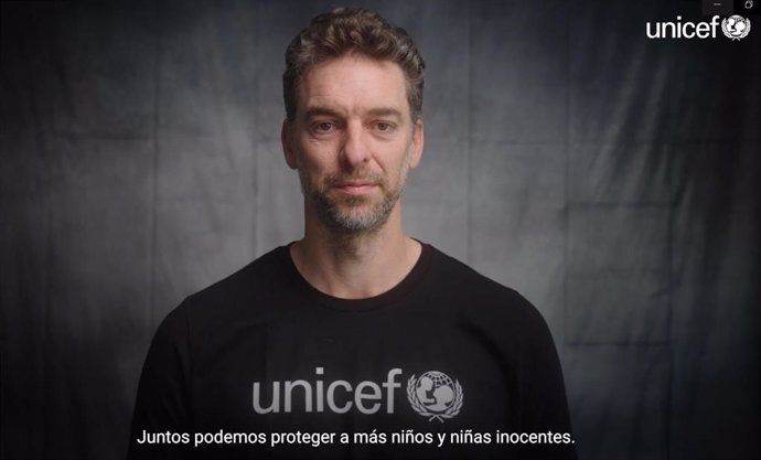 Pau Gasol en un vídeo de UNICEF para ayudar a los niños de Ucrania.