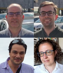 Los investigadores José Francisco Baños, David Boto, Eduardo del Valle e Inés Sustacha.