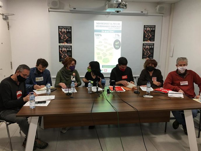 Rueda de prensa de los sindicatos educativos