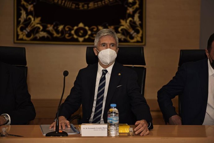 El ministro del Interior, Fernando Grande Marlaska, en un acto en Cuenca