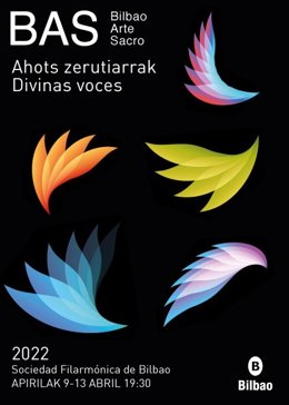 Cartel promocional del festival Bilbao Arte Sacro.