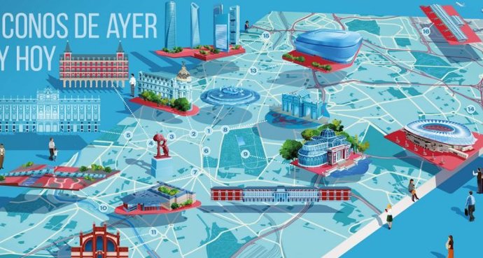 Mapa Cultural Ilustrado Iconos de ayer y de hoy para una ciudad viva