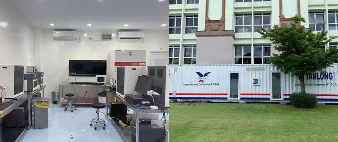 Tianlong's engineer is giving training in Jakarta international airport