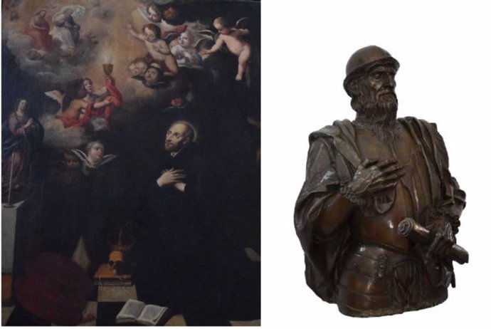 Un óleo del extremeño José de Mera y el busto de Pizarro, realizado por Pérez Comendador, provenientes de los fondos de la Diputación de Cáceres, estarán en la exposición de Las Edades del Hombre de Plasencia