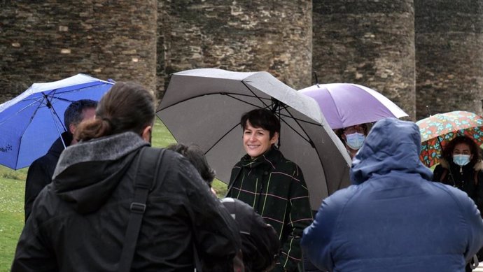 A portavoz nacional do BNG, Ana Pontón, nun acto celebrado este venres en Lugo