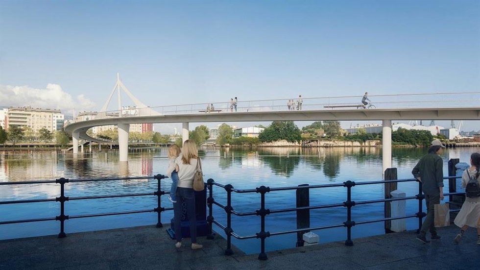 Futuro puente entre Erandio y Barakaldo