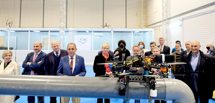 La delegación europea en su visita a la US