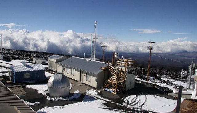 Las muestras de aire del observatorio Mauna Loa de la NOAA en Hawái proporcionan datos importantes para los científicos del clima de todo el mundo.