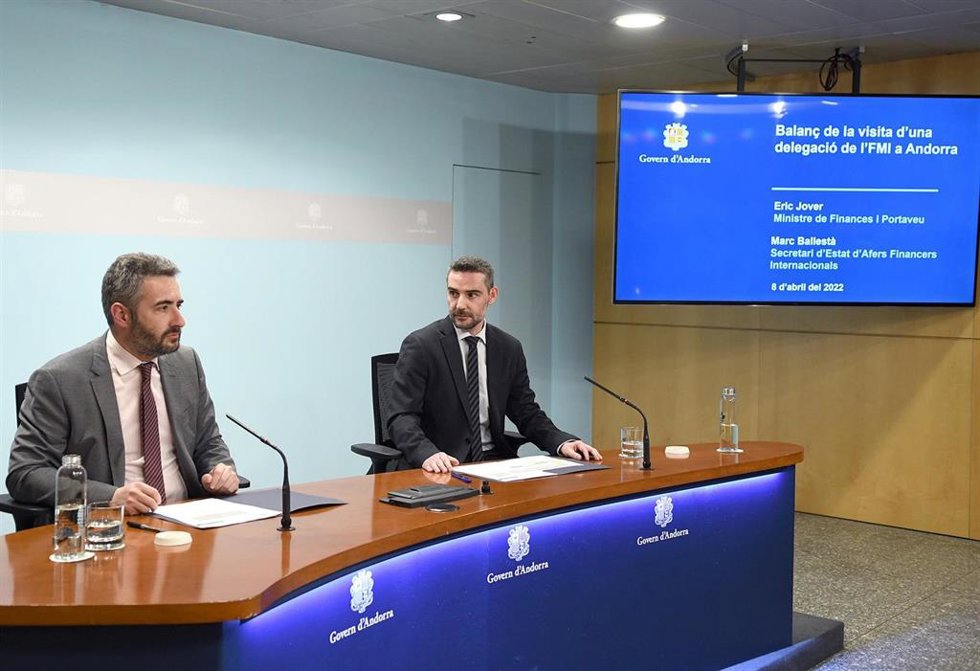 Eiric Jover y Marc Ballest hacen balance de la visita de evaluación del FMI.