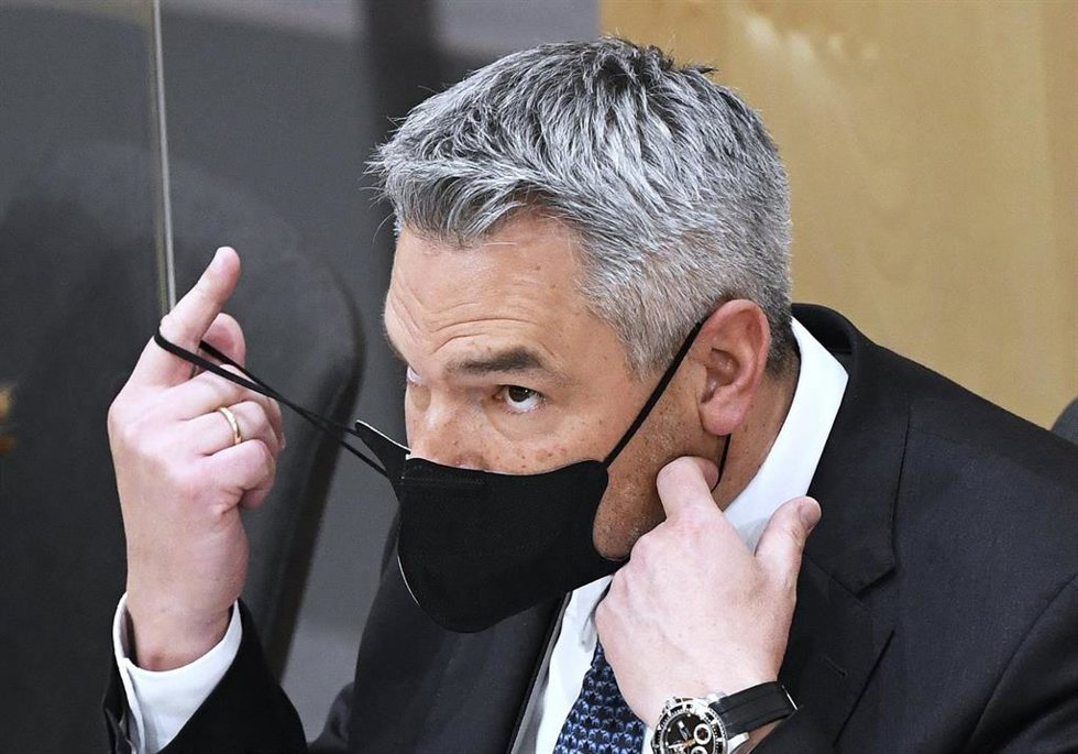 El canciller de Austria, Karl Nehammer. 