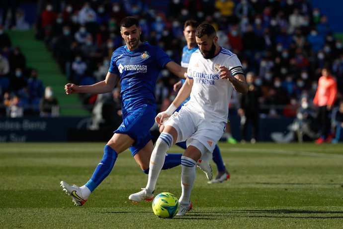 Archivo - 02 January 2022, Spain, Madrid: Real Madrid's Karim Benzema in action during the Spanish La Liga soccer match between Getafe CF and Real Madrid at Coliseum Alfonso Perez Stadium. Photo: -/Indira/DAX via ZUMA Press Wire/dpa