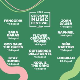 Cartel de la segunda edición del Cerdanya Music Festival (Girona)