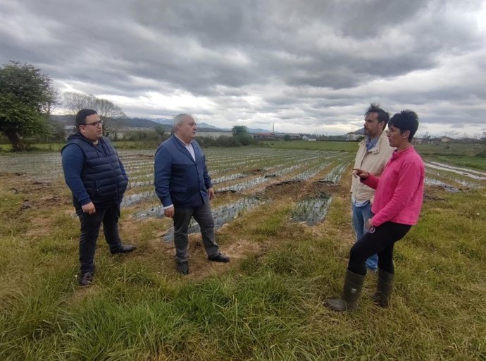 El diputado del PP Javier Brea visita una explotación