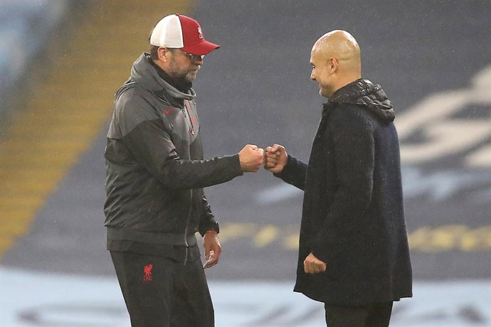 Archivo - Jurgen Klopp y Pep Guardiola