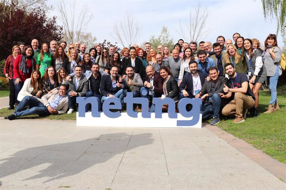 Foto de familia del I Congreso Neting celebrado en la localidad madrileña de Leganés