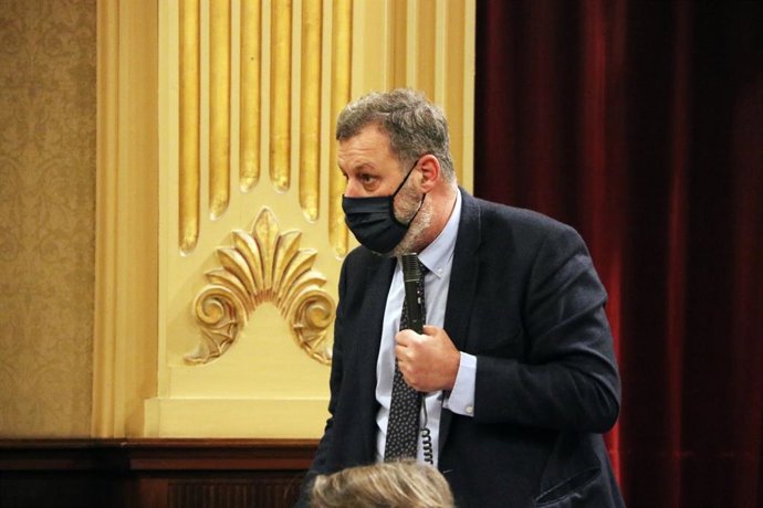 El diputado de Cs Jesús Méndez en el Parlament. Archivo.