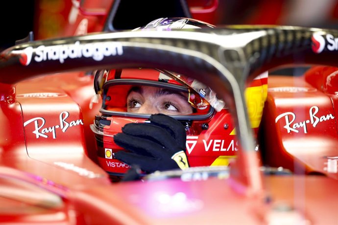 SAINZ Carlos (spa), Scuderia Ferrari F1-75, portrait during the Formula 1 Heineken Australian Grand Prix 2022, 3rd round of the 2022 FIA Formula One World Championship, on the Albert Park Circuit, from April 8 to 10, 2022 in Melbourne, Australia - Photo
