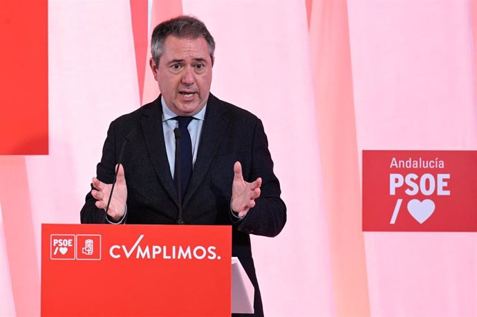 El secretario general del PSOE-A, Juan Espadas, en una foto de archivo.