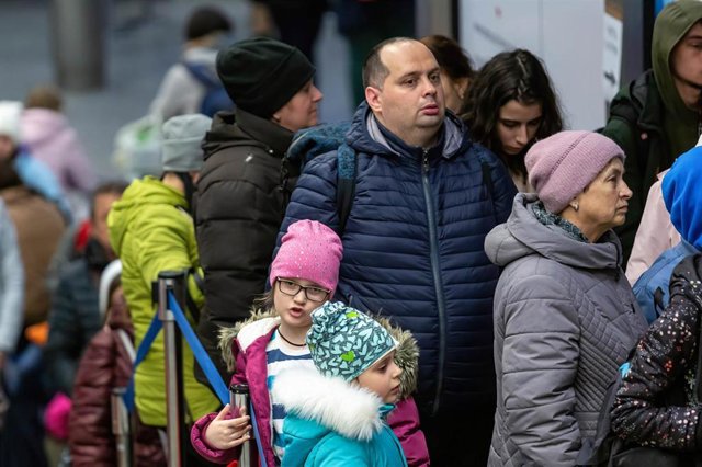 Refugiados ucranianos en Cracovia (Polonia)