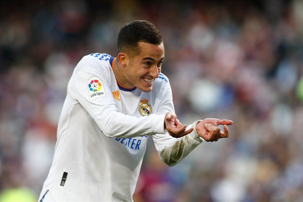 Archivo - Lucas Vazquez celebra un gol con el Real Madrid