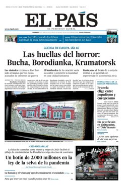 Portada de El País.
