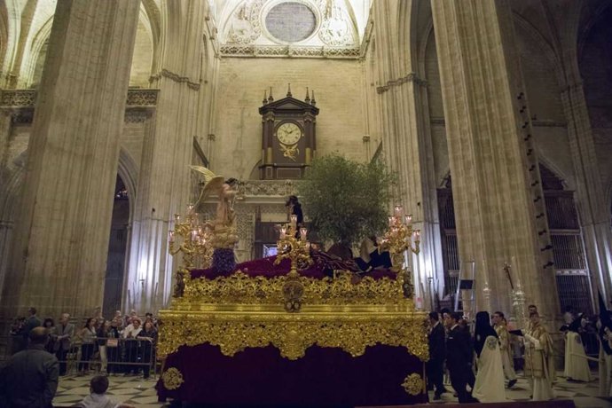 El primero de los pasos de Montesión, en el interior de la Catedral en una foto de archivo.