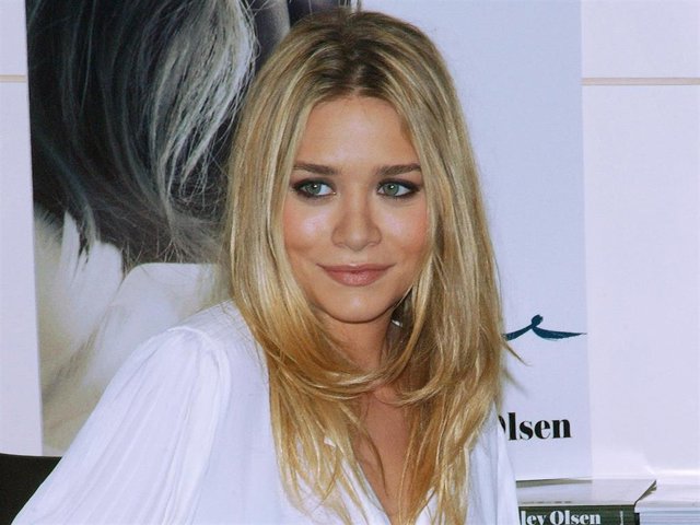 Mary-Kate Olsen with her twin sister attends their book signing of ''Influence'' at Barnes & Noble, Union Square in New York City.