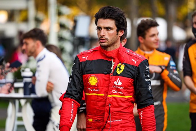 SAINZ Carlos (spa), Scuderia Ferrari F1-75, portrait during the Formula 1 Heineken Australian Grand Prix 2022, 3rd round of the 2022 FIA Formula One World Championship, on the Albert Park Circuit, from April 8 to 10, 2022 in Melbourne, Australia - Photo