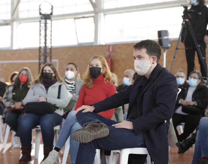 Archivo - Pablo Iglesias participa en un acto de partido en León.