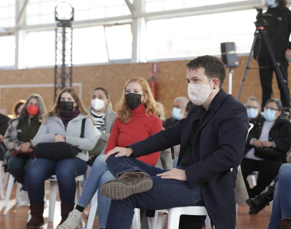 Archivo - Pablo Iglesias participa en un acto de partido en León.
