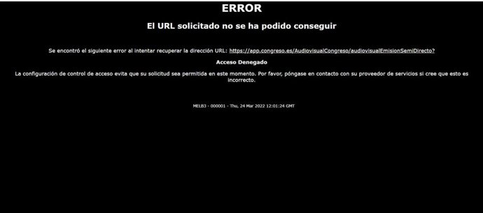 Ciberataque a la web del Congreso