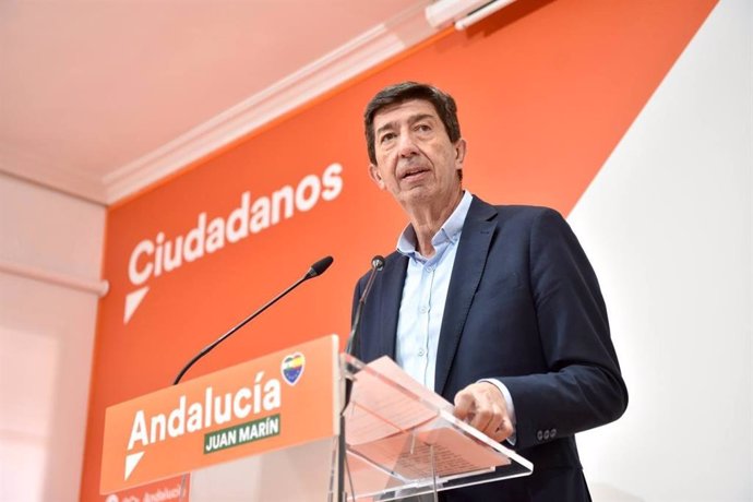 El vicepresidente de la Junta y coordinador autonómico de Ciudadanos (Cs) Andalucía, Juan Marín (archivo)