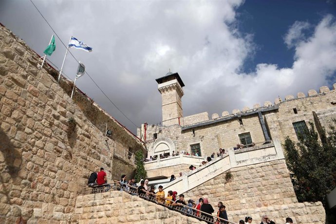 Mezquita de la Tumba de los Patriarcas en Hebrón, Cisjordania