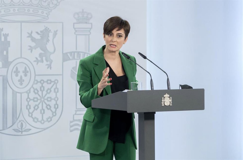 La ministra Portavoz, Isabel Rodríguez