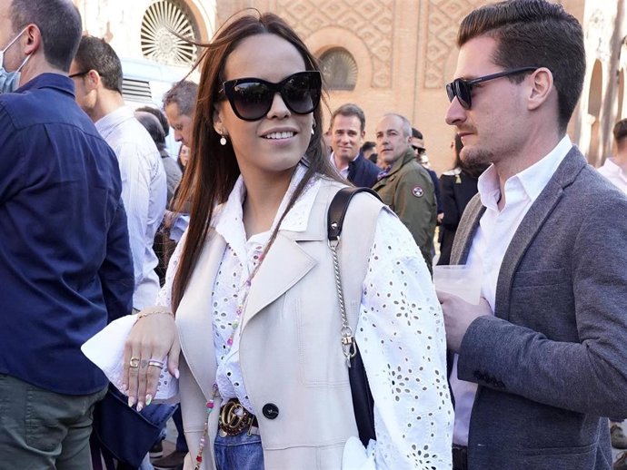 Gloria Camila, con su primo Chema en Las Ventas