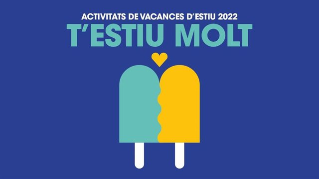 Imagen gráfica de la campaña municipal de verano para menores de Barcelona