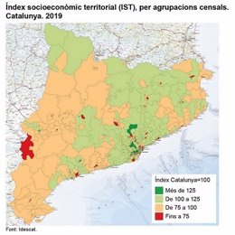 Índice Socioeconómico Territorial Por Agrupaciones Censales de 2019