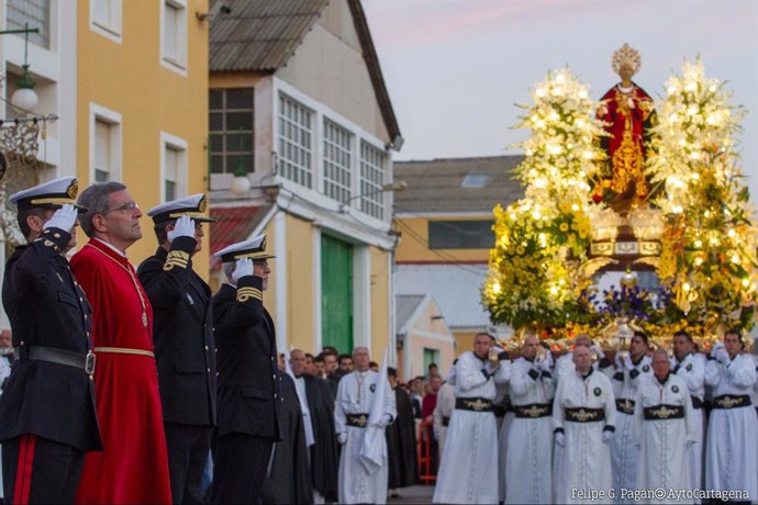 Archivo - Procesión del Traslado de los Apóstoles del Martes Santo de Cartagena