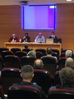 Moment de la reunió de la FCAC amb les cooperatives afectades