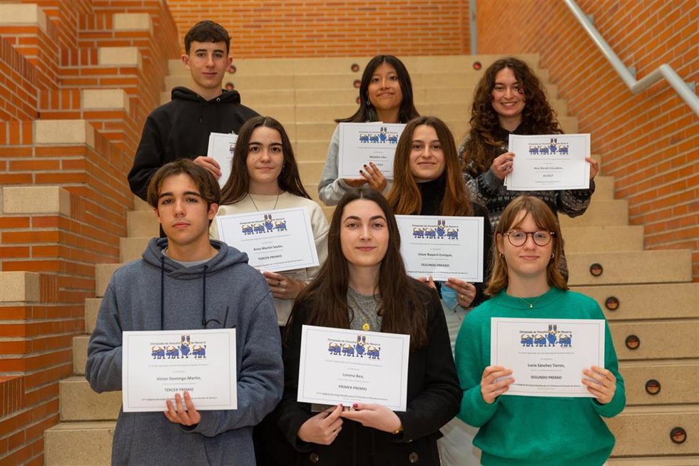Ganadores de la Olimpiada de Filosofía de Navarra.