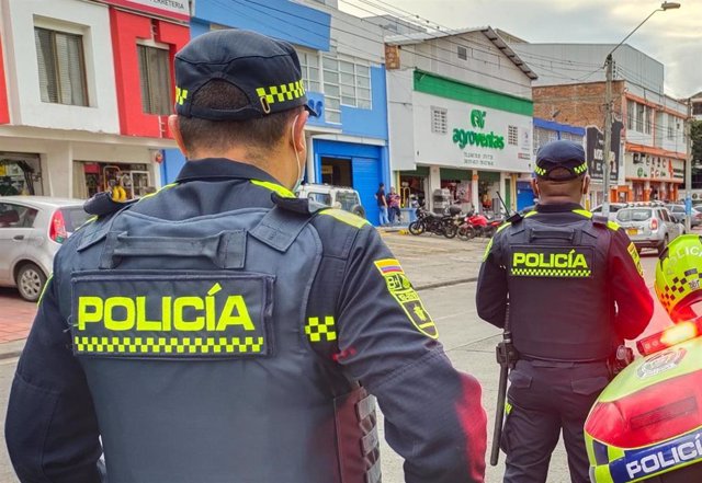 Archivo - Agentes de la Policía de Colombia