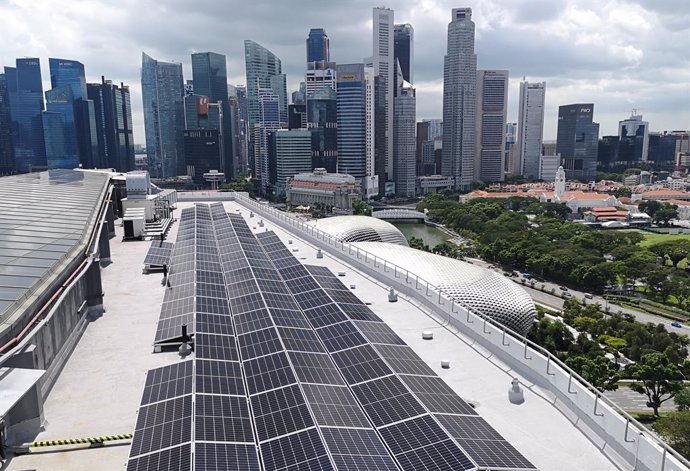 Recientemente se instalaron 210 paneles solares en PARKROYAL COLLECTION Marina Bay, Singapore