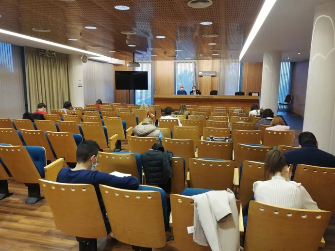 Momento de las pruebas realizadas por el Port de Tarragona.