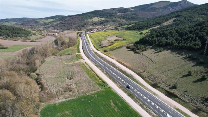 Fin de las obras del primer tramo de las obras de transformación en vía de 2+1 de la N-121-A entre los túneles de Ezcaba y Olave.
