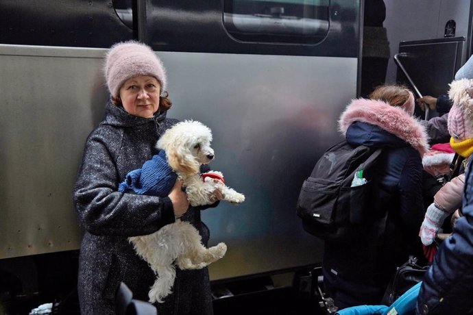 Muchos de los refugiados ucranianos a los que se les está dando acogida han llegado acompañados de sus propios animales de compañía