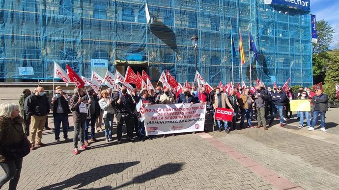 Concentración de sindicatos relativa al sector de vigilancia privada