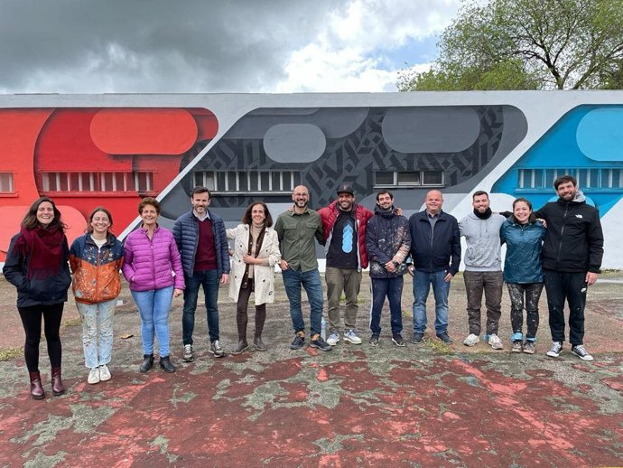 El diputado de Cultura, Fernando Grande, en la clausura del programa 'Muro crítico' en Casas de Millán